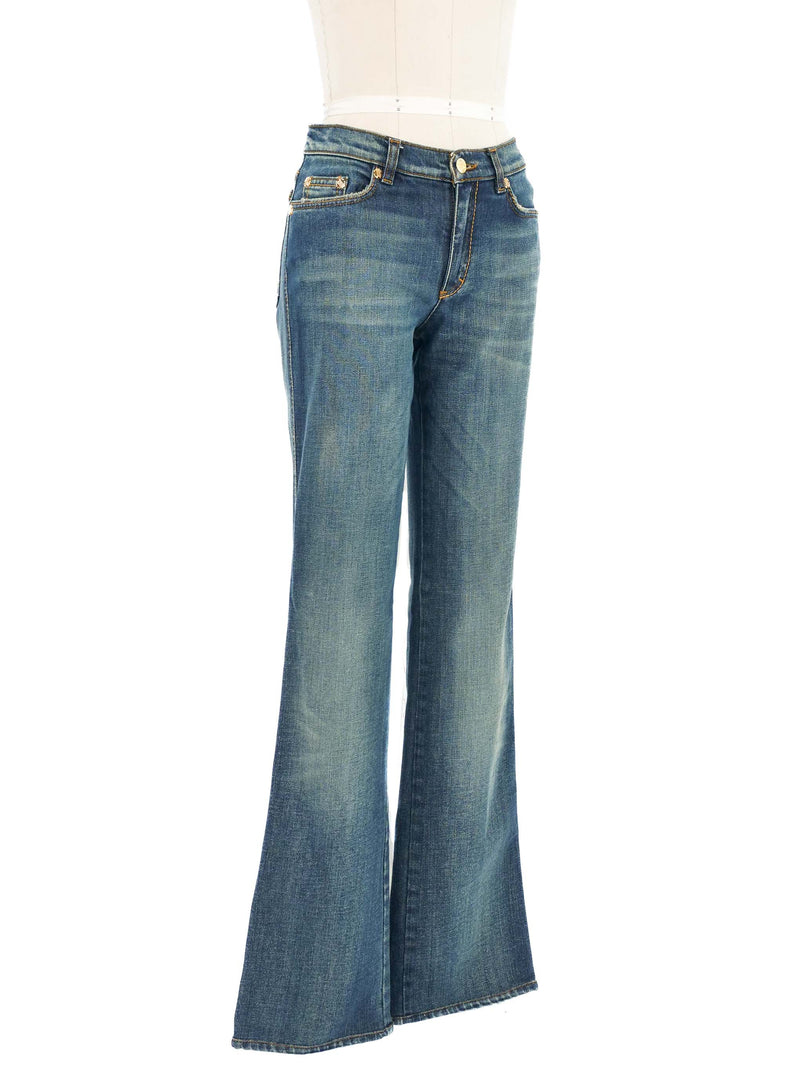 Roberto Cavalli Crystal Pocket Jeans Bottom arcadeshops.com