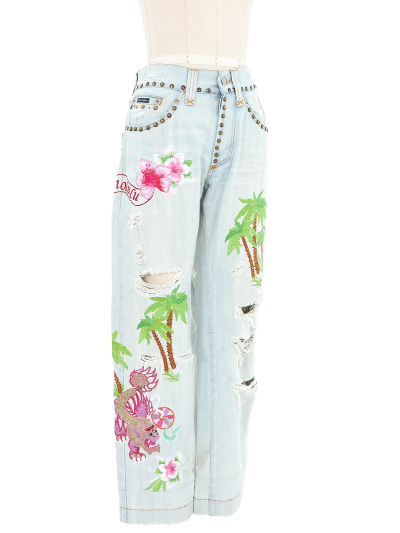2006 Dolce & Gabbana Honolulu Jeans Bottom arcadeshops.com