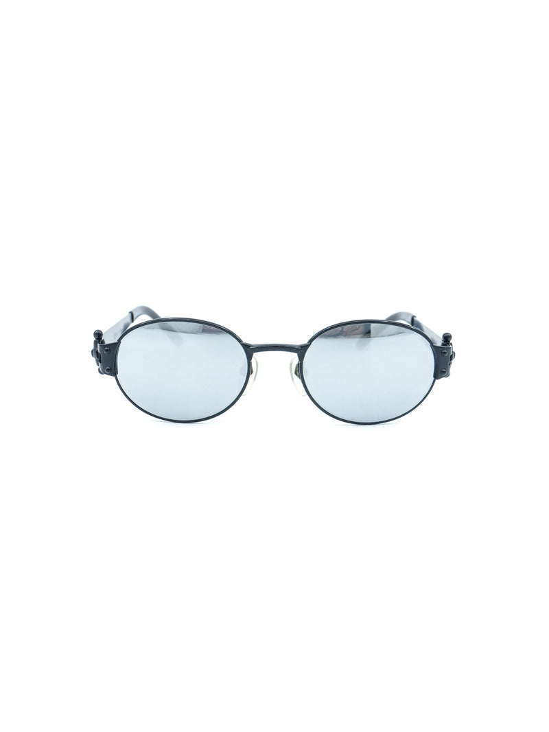 Jean Paul Gaultier Matte Black Industrial Sunglasses Accessory arcadeshops.com