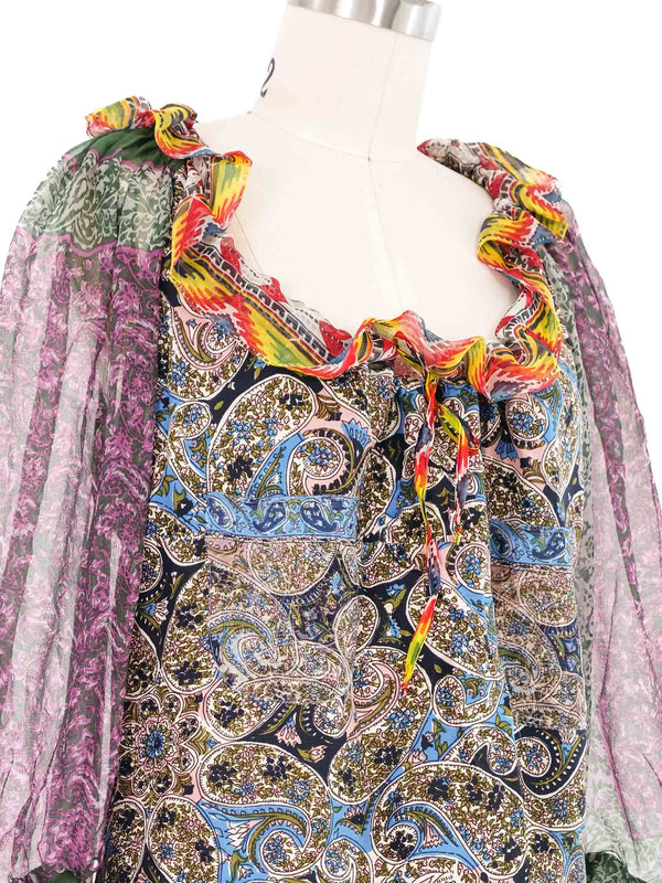 2005 Balenciaga Mixed Paisley Top Top arcadeshops.com