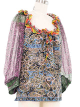 2005 Balenciaga Mixed Paisley Top Top arcadeshops.com