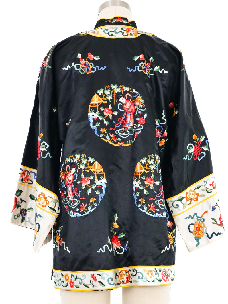 Embroidered Chinese Silk Jacket Jacket arcadeshops.com