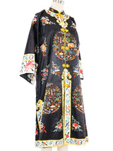 Black Embroidered Satin Chinese Jacket Jacket arcadeshops.com