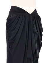 2008 Balenciaga Draped Silk Skirt Bottom arcadeshops.com