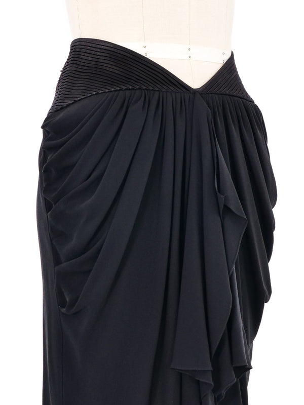 2008 Balenciaga Draped Silk Skirt Bottom arcadeshops.com