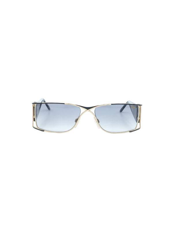 Cazal Cutout Rectangular Shield Sunglasses Accessory arcadeshops.com