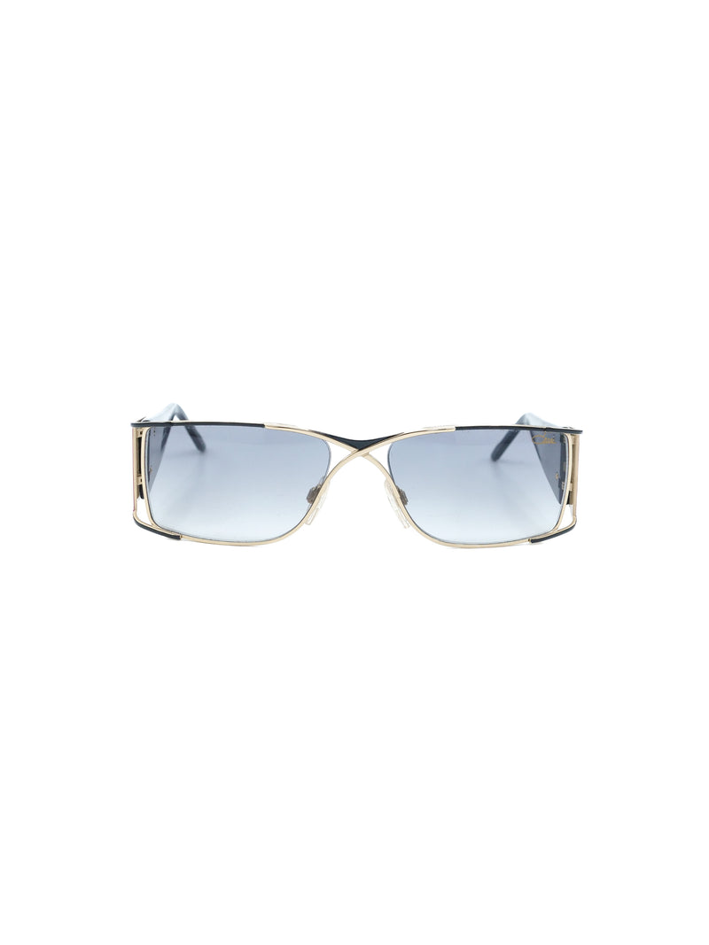 Cazal Cutout Rectangular Shield Sunglasses Accessory arcadeshops.com