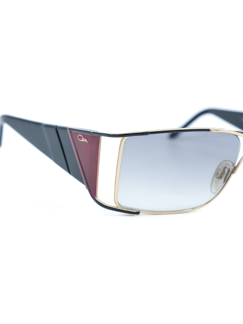 Cazal Cutout Rectangular Shield Sunglasses Accessory arcadeshops.com