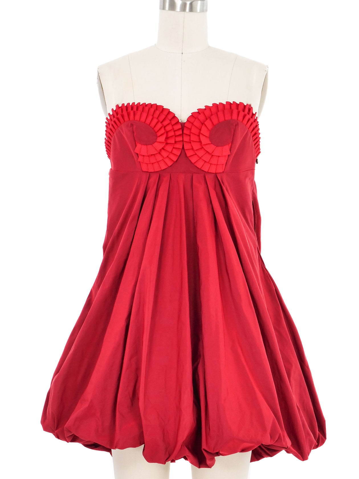 fitted lace wedding dress Vintage Roberto Cavalli Red Silk Chiffon Gown – NÜNÜ VINTAGE main image 1