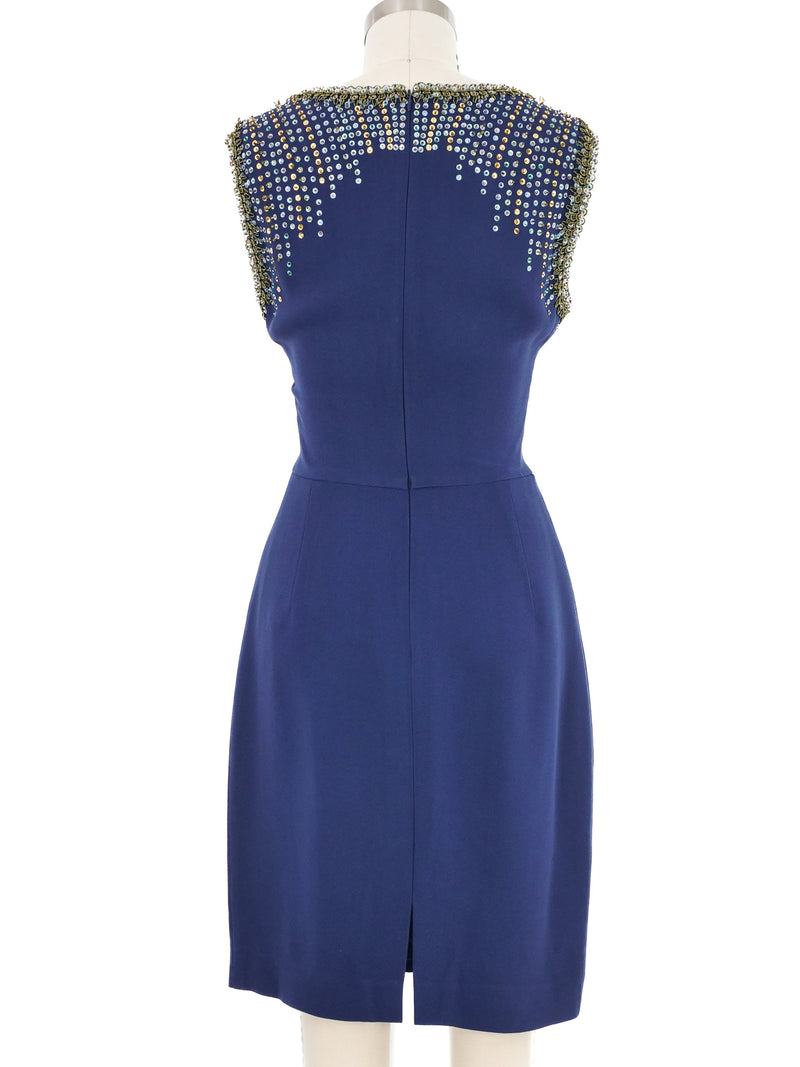 2004 Miu Miu Embellished Indigo Dress Dress arcadeshops.com