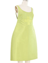 2004 Yeohlee Chartreuse Rhinestone Embellished Bubble Dress Dress arcadeshops.com