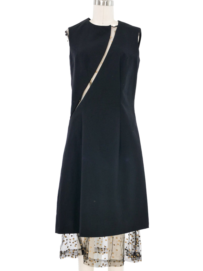 1997 Comme des Garcons Cutout Net Panel Dress Dress arcadeshops.com