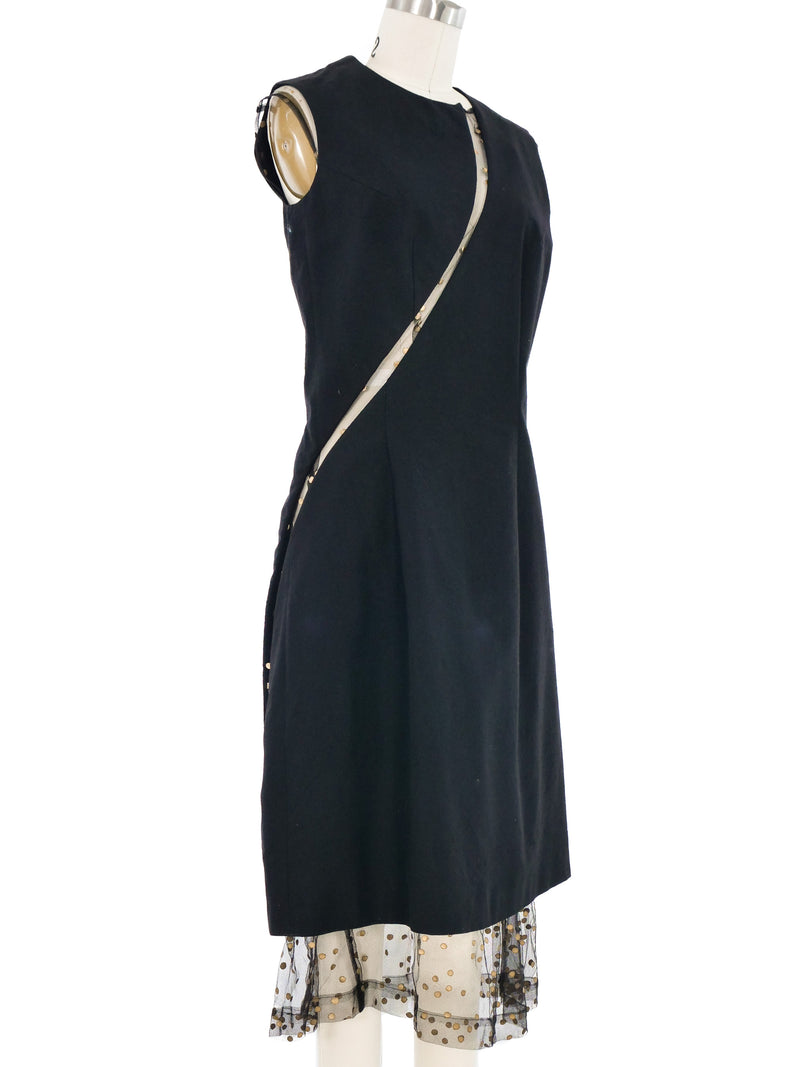 1997 Comme des Garcons Cutout Net Panel Dress Dress arcadeshops.com