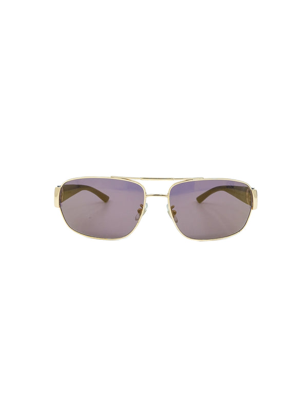 Chopard Black and Goldtone Sunglasses Accessory arcadeshops.com