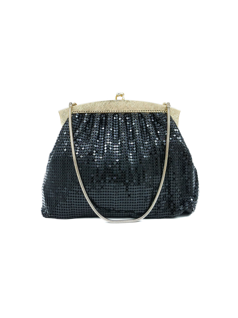 1960s Whiting and Davis Black Chainmail Bag Accessory arcadeshops.com