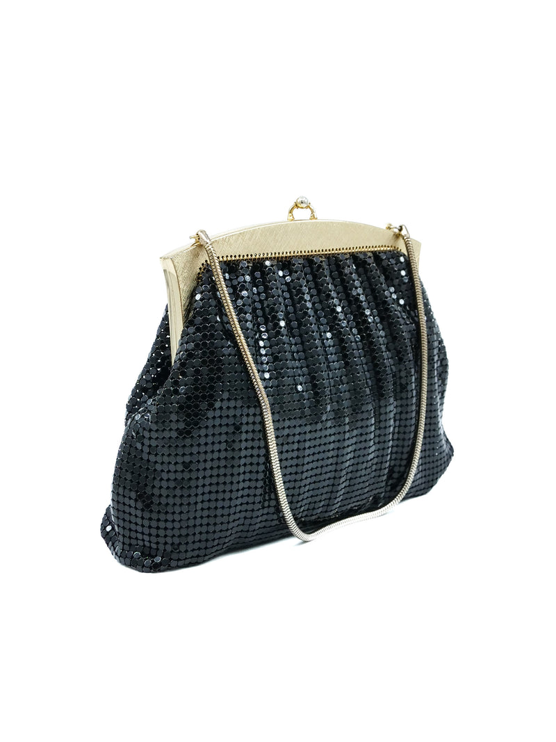 1960s Whiting and Davis Black Chainmail Bag Accessory arcadeshops.com