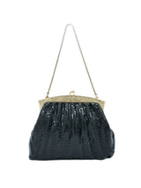 1960s Whiting and Davis Black Chainmail Bag Accessory arcadeshops.com