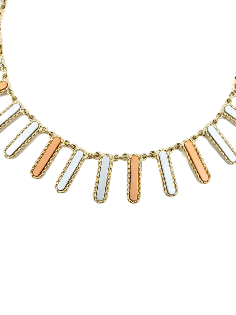 Christian Dior Metal Fringe Necklace Accessory arcadeshops.com