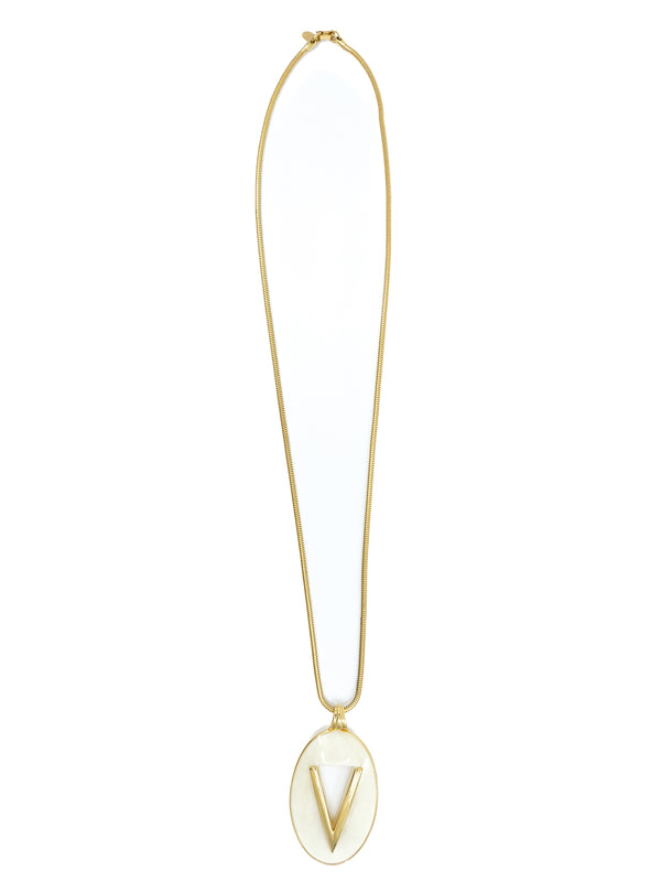 Valentino V Pendant Necklace Accessory arcadeshops.com