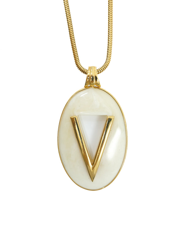 Valentino V Pendant Necklace Accessory arcadeshops.com