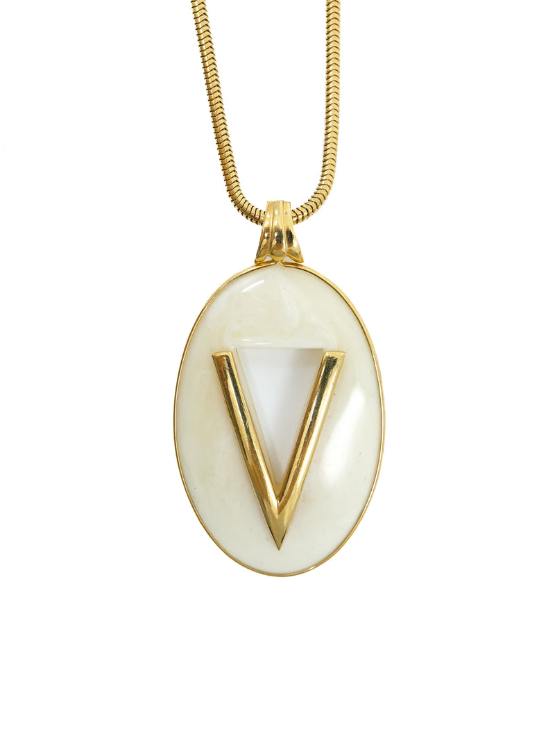 Valentino V Pendant Necklace Accessory arcadeshops.com