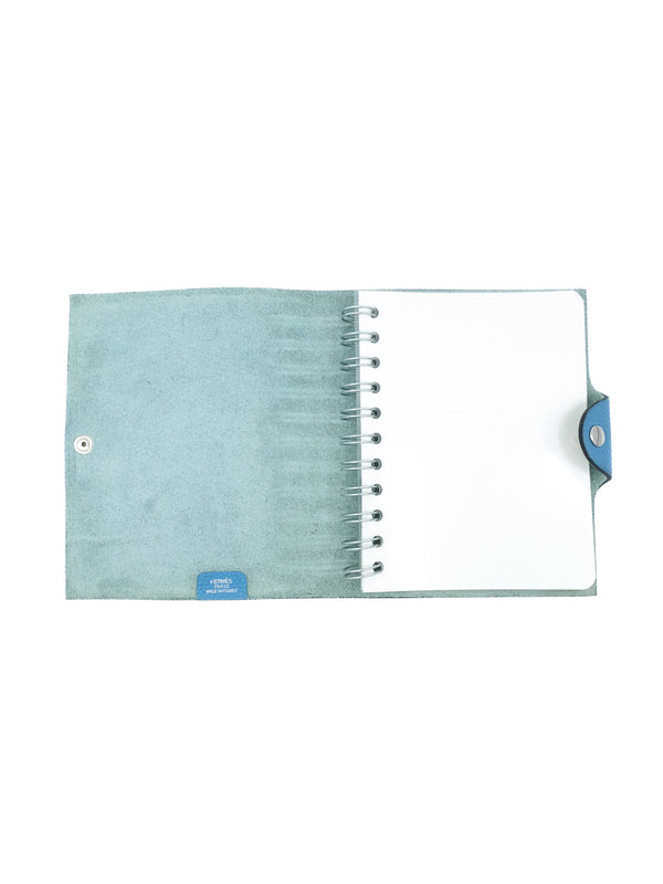 Hermes Ulysse Blue Leather Notebook Accessory arcadeshops.com