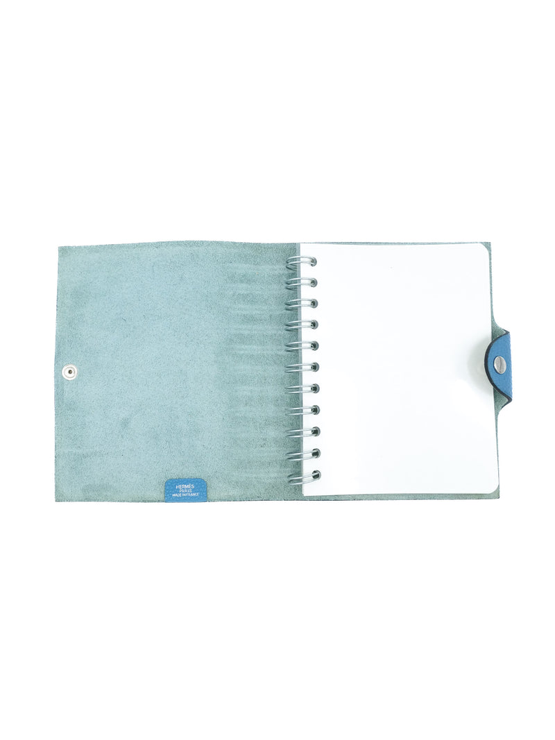 Hermes Ulysse Blue Leather Notebook Accessory arcadeshops.com
