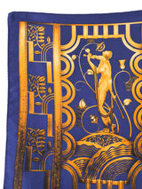 Lanvin Art Deco Silk Pocket Square Accessory arcadeshops.com