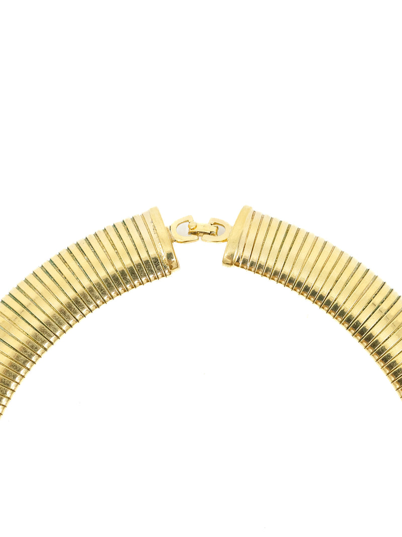 Christian Dior Enameled Snake Chain Collar Accessory arcadeshops.com