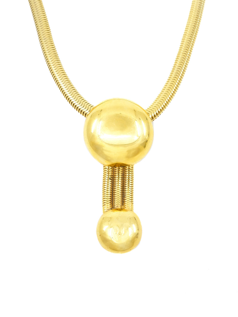 Ben Amun Goldtone Snake Chain Necklace Accessory arcadeshops.com