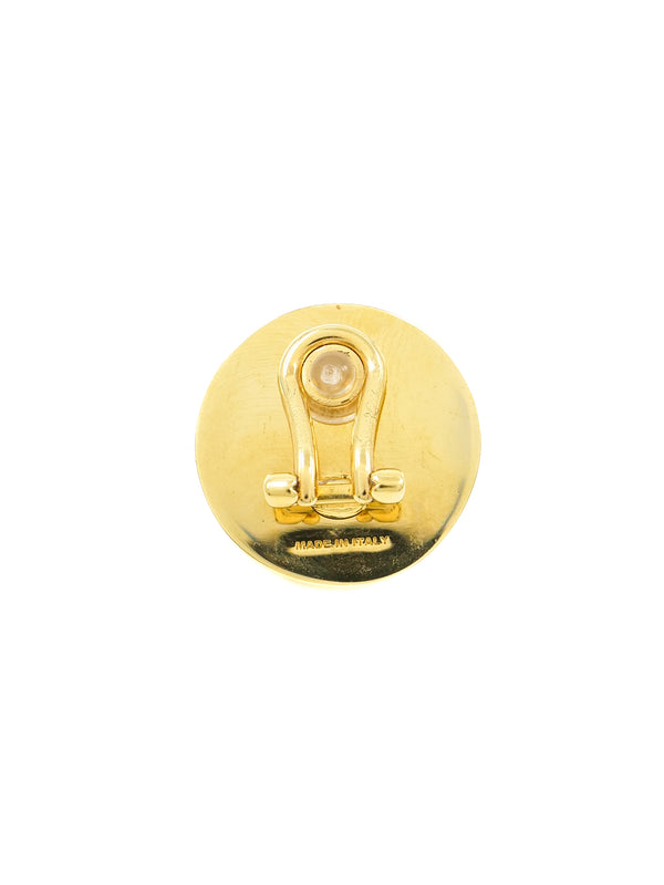 Miu Miu Domed Pearl Accent Earrings Accessory arcadeshops.com