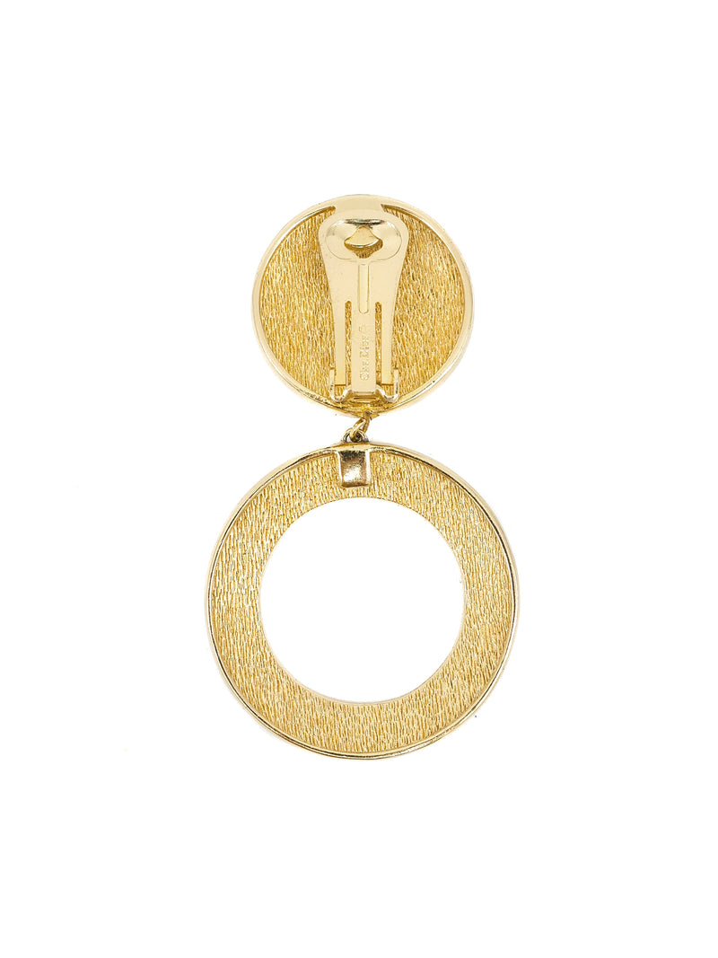 Dior Crest Drop Earrings Accessory arcadeshops.com
