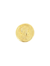 Goldtone Coin Earrings Accessory arcadeshops.com
