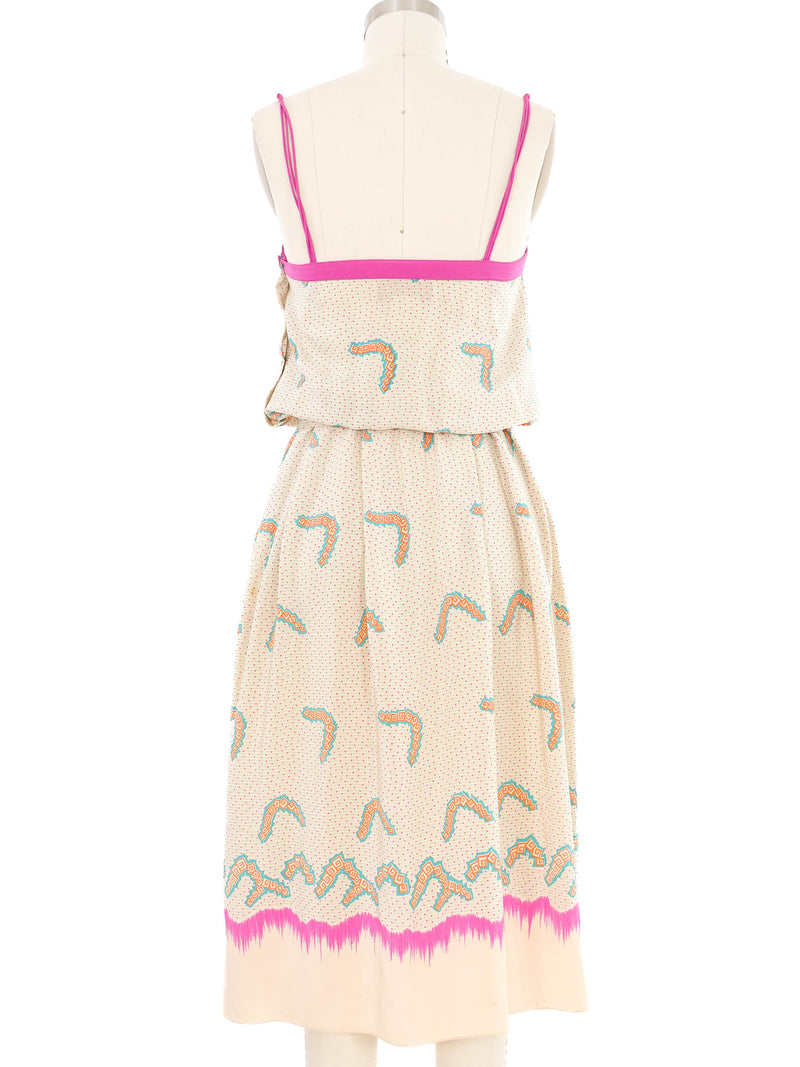 Zandra Rhodes Printed Silk Tank Dress Dress arcadeshops.com
