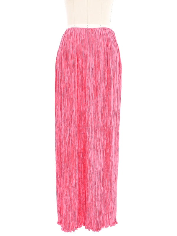 Mary McFadden Bubblegum Plisse Pleat Ensemble Suit arcadeshops.com