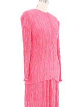 Mary McFadden Bubblegum Plisse Pleat Ensemble Suit arcadeshops.com