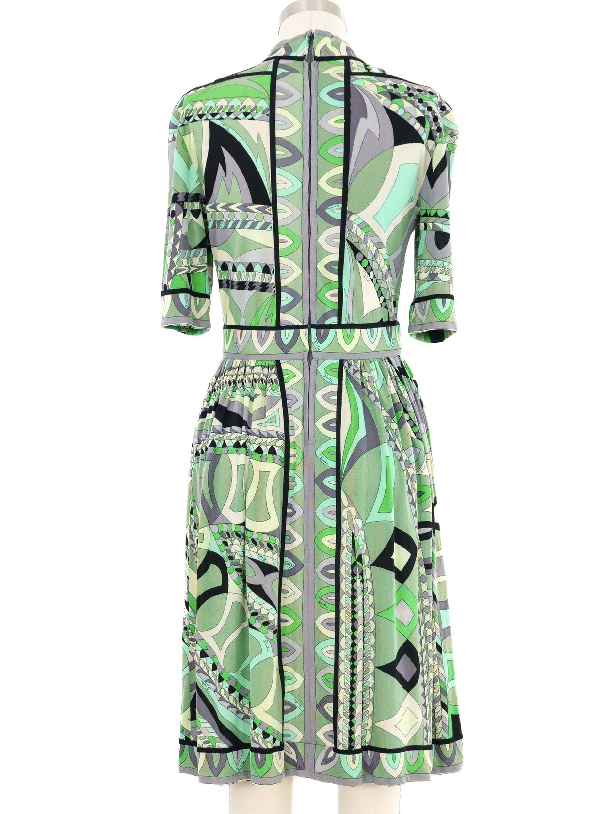 emilio pucci dresses Rare & Iconic 1960's Emilio Pucci Velvet Sheath Dress / SM main image 0