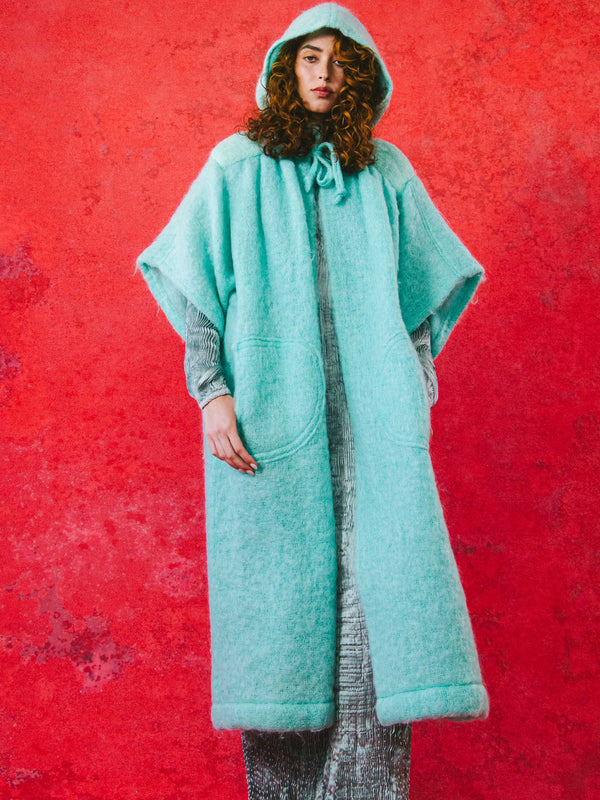 Seafoam Mohair Cloak Jacket arcadeshops.com