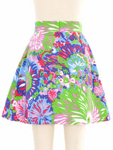 Dolce & Gabbana Crystal Buttoned Floral Skirt Bottom arcadeshops.com
