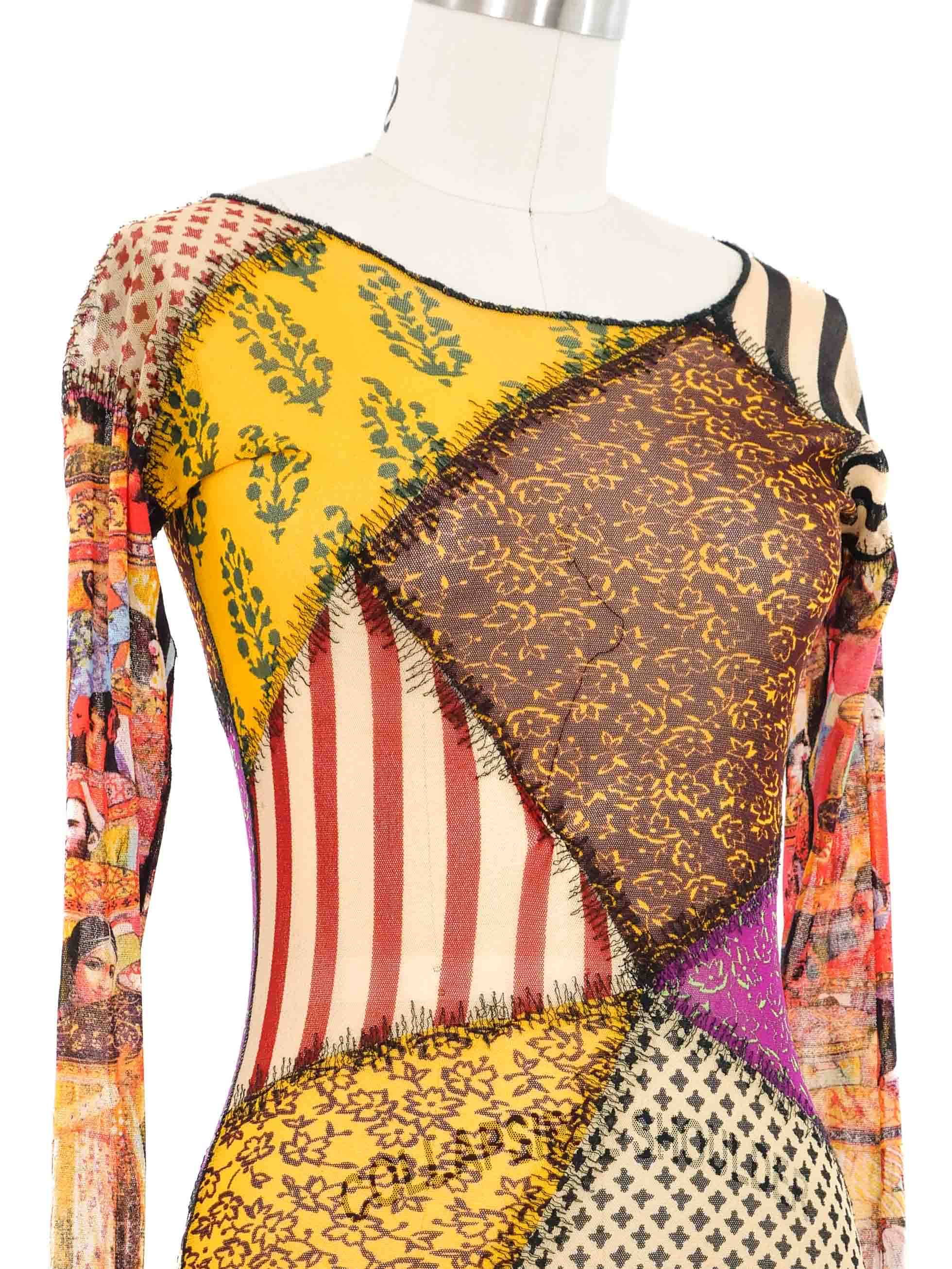 Jean Paul Gaultier Patchwork Mesh Tee