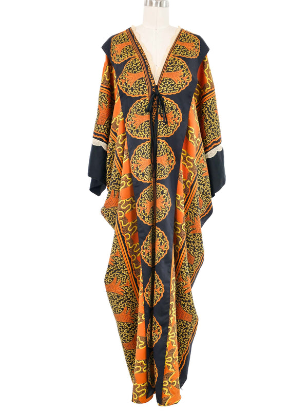 Zandra Rhodes Graphic Printed Caftan