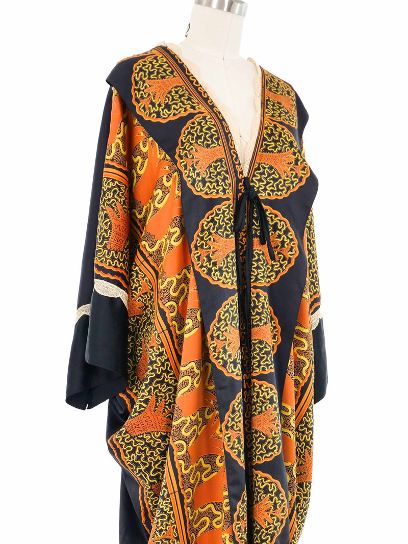 Zandra Rhodes Graphic Printed Caftan
