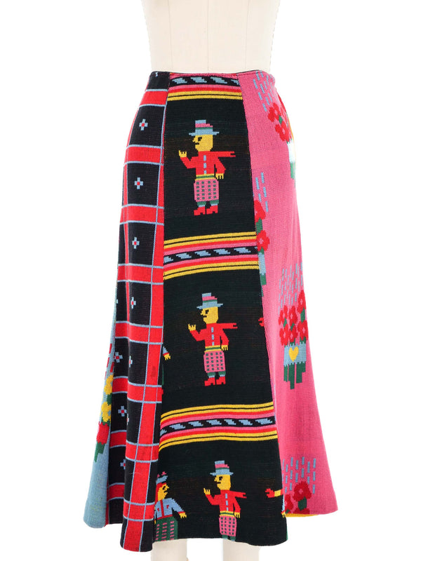 Alley Cat Betsey Johnson Graphic Knit Skirt