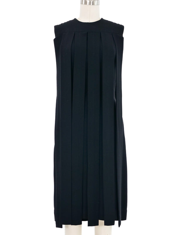 1960s Black Carwash Fringe Sheath Dress