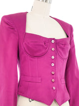 Kenzo Magenta Bustier Jacket