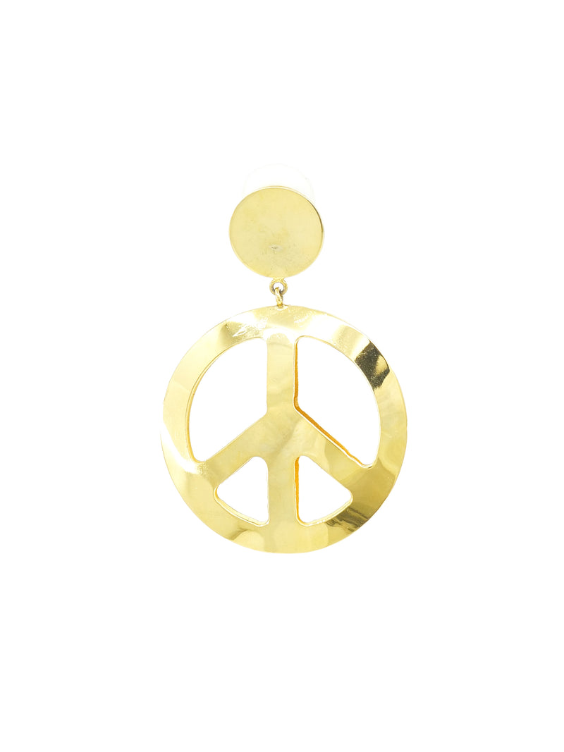 1990s Moschino Peace Sign Earrings Accessory arcadeshops.com