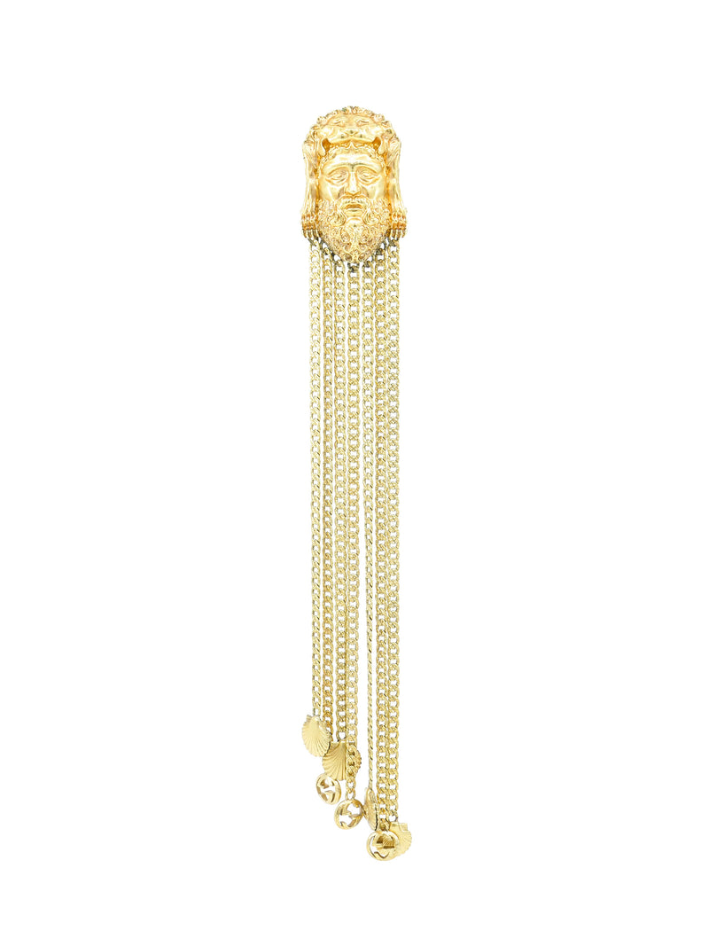 2020 Gucci Hercules Chain Fringe Earrings