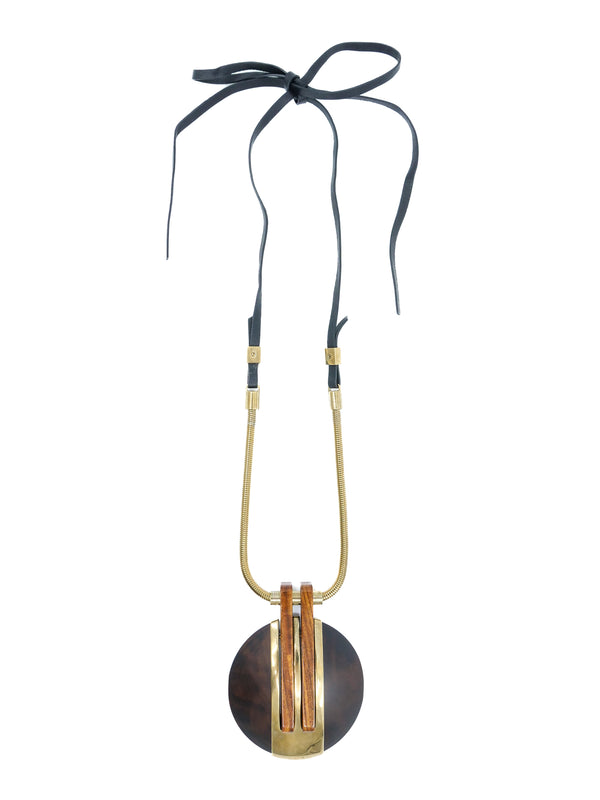 2014 Lanvin Oversized Pendant Necklace