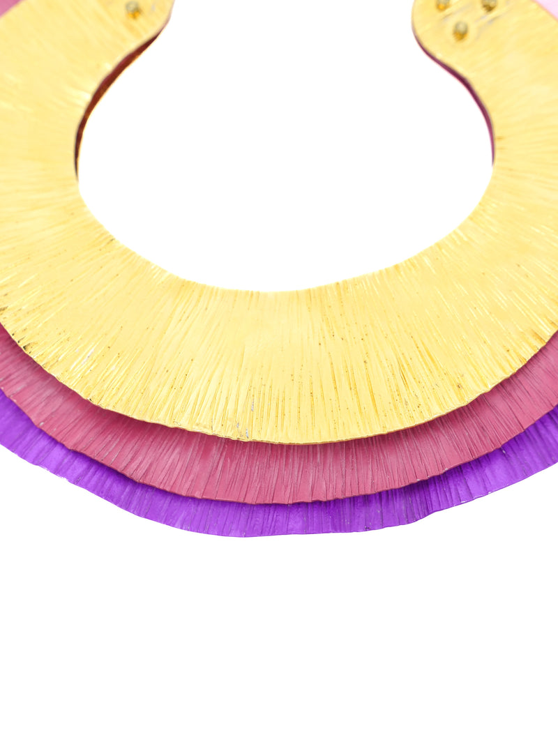 Helene Safire Multicolor Collar Bracelet Earring Set