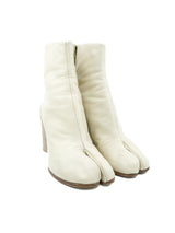 Maison Margiela Beige Leather Tabi Boots, 36.5 Accessory arcadeshops.com